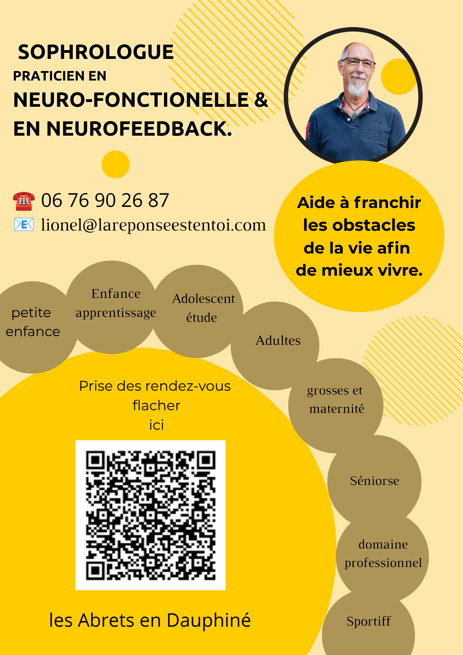 flyer de l'activité de Lionel Fritz