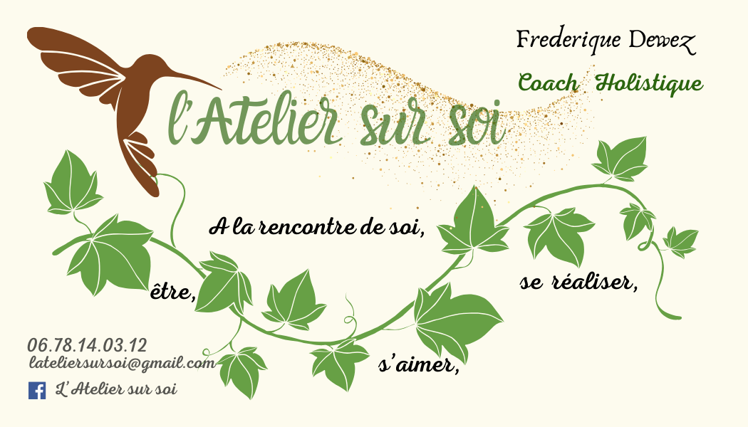 carte de visite de l'activité de l'exposant