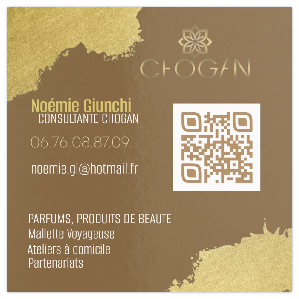 carte de visite de l'activité de l'exposant