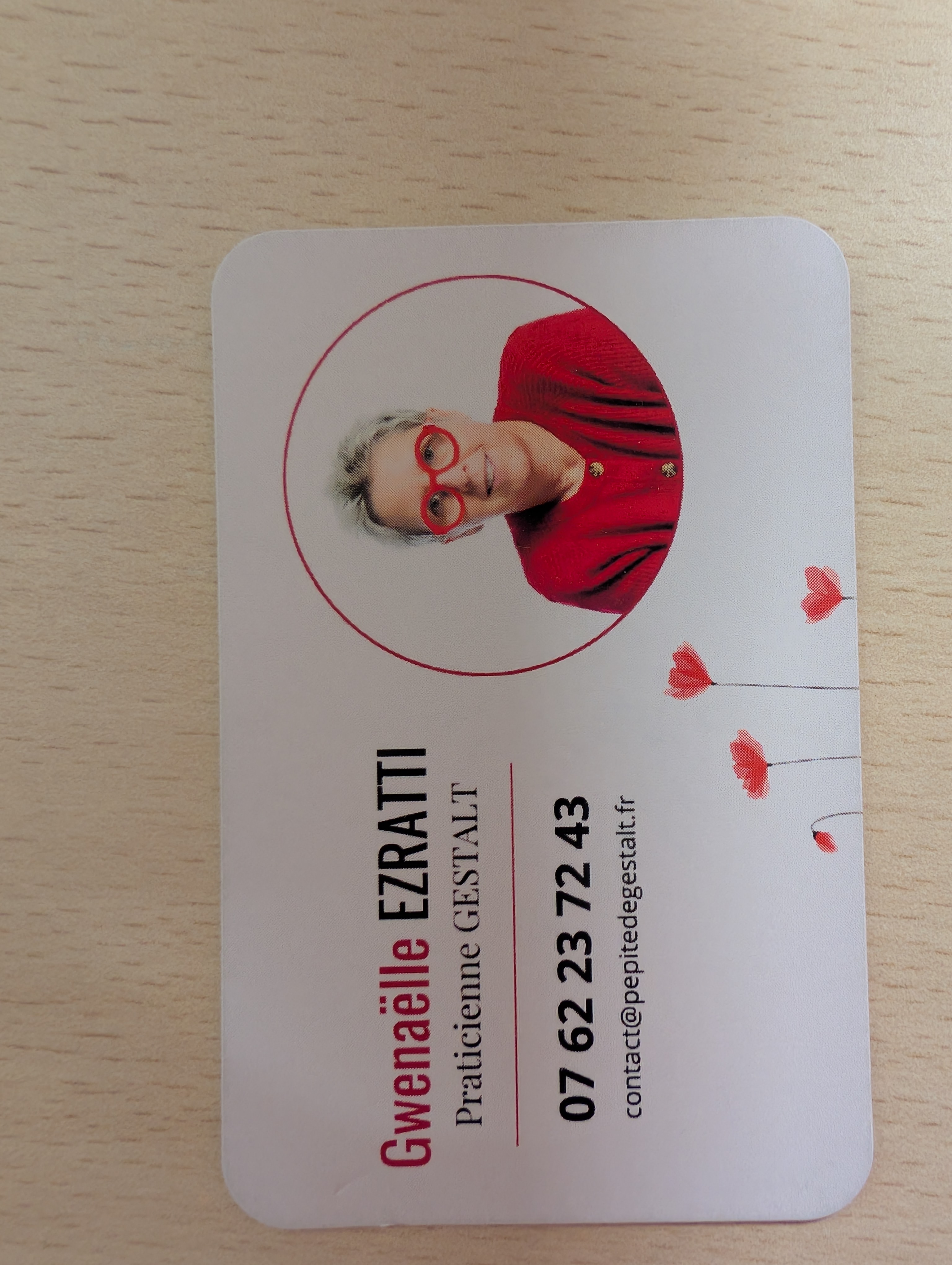 carte de visite de Gwenaelle Ezratti